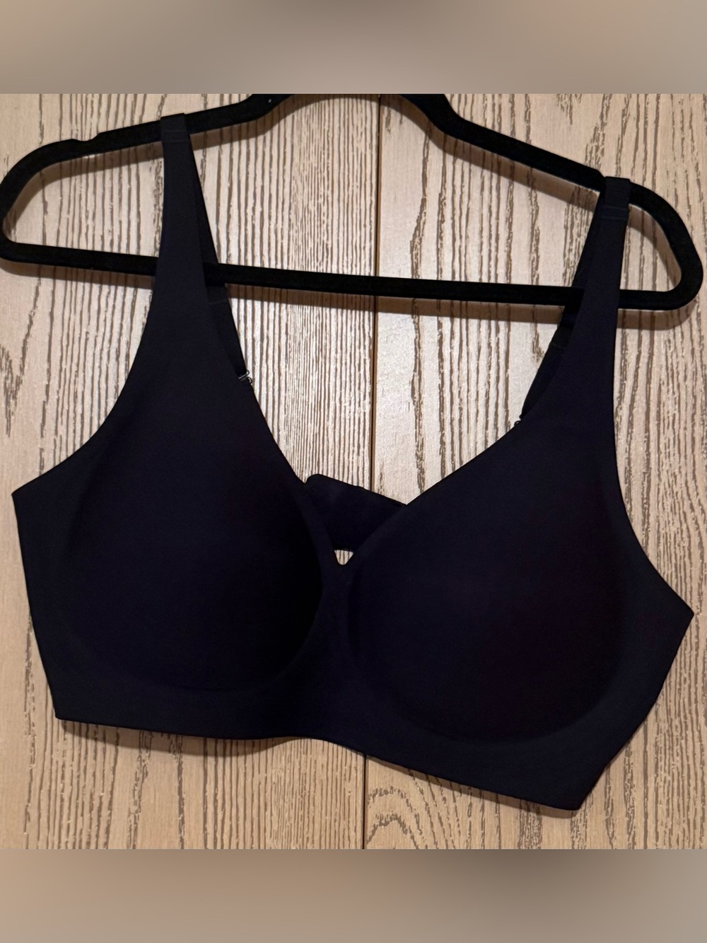 Madam Muse Seamless Black Wireless T-Shirt Bra - Comfortable Everyday Support